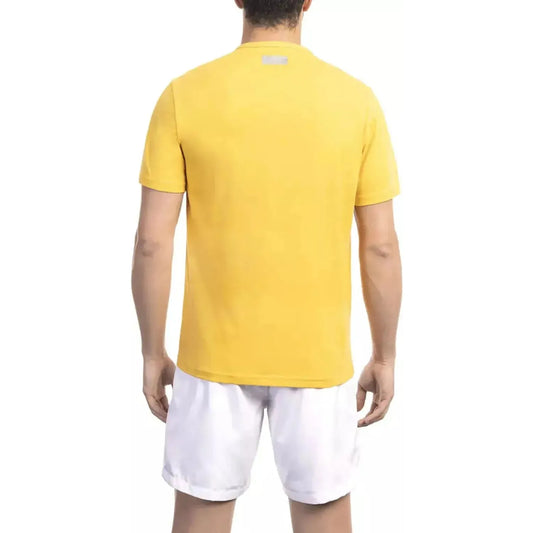 Bikkembergs | Yellow Cotton T-Shirt  | McRichard Designer Brands