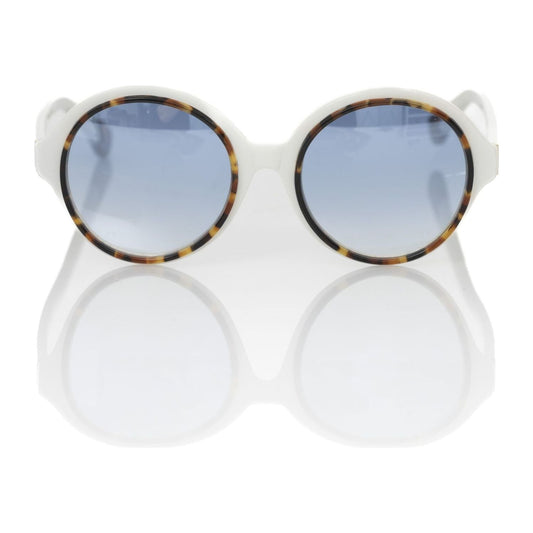 Frankie Morello | White Acetate Sunglasses - McRichard Designer Brands