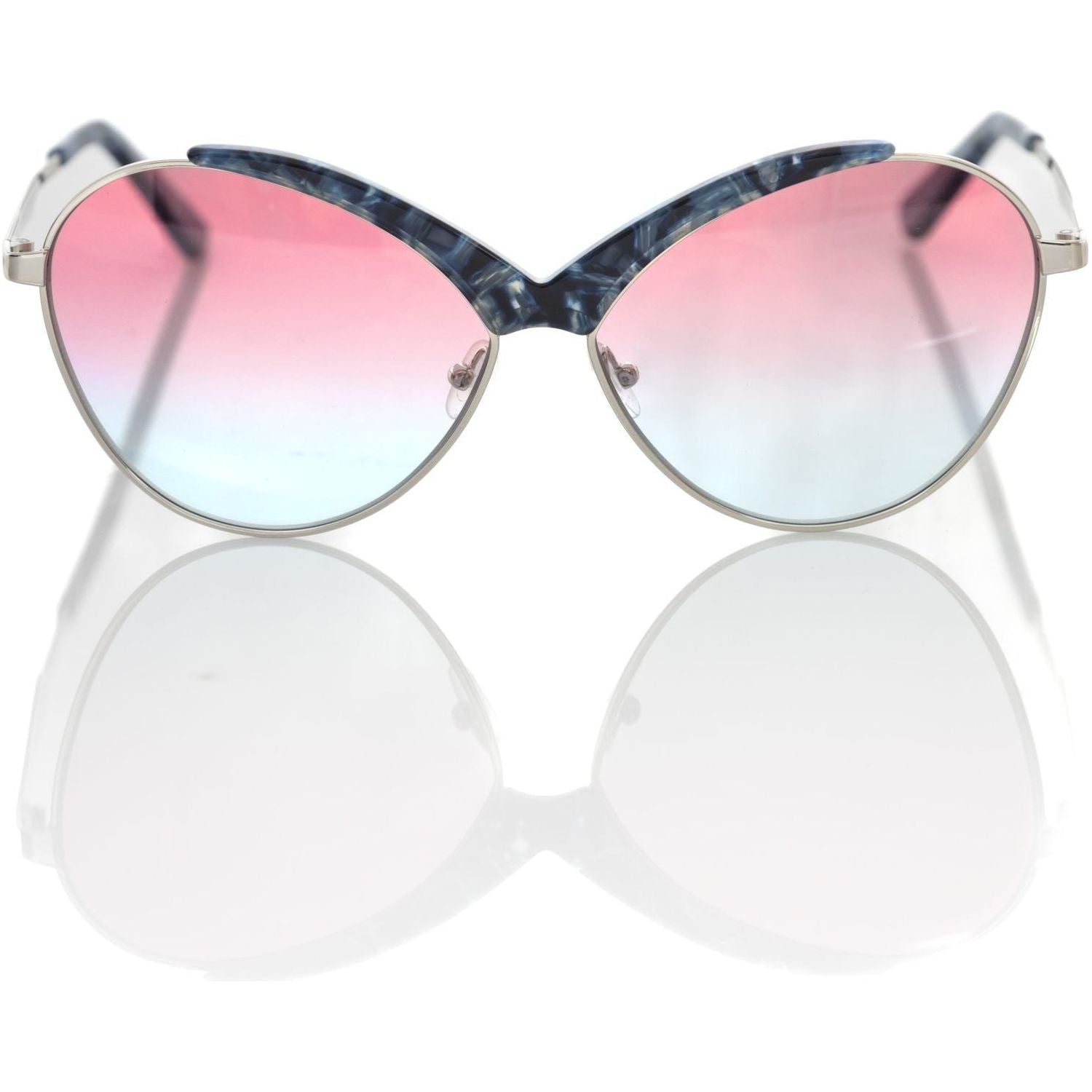 Frankie Morello | Blue Metallic Fibre Sunglasses - McRichard Designer Brands