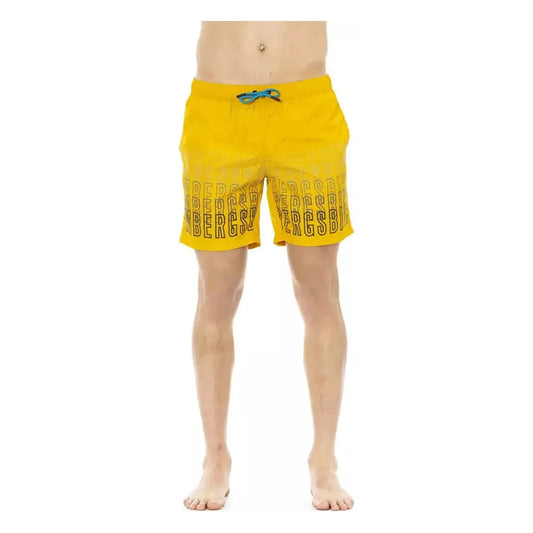 Bikkembergs | Yellow Polyester Swimwear  | McRichard Designer Brands