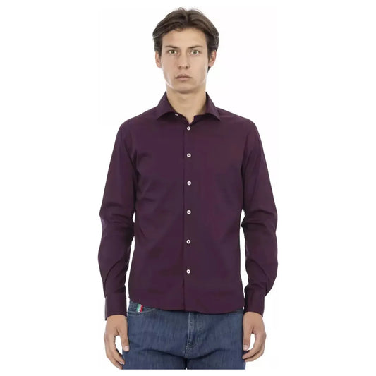 Baldinini Trend | Bordeaux Cotton Shirt  | McRichard Designer Brands