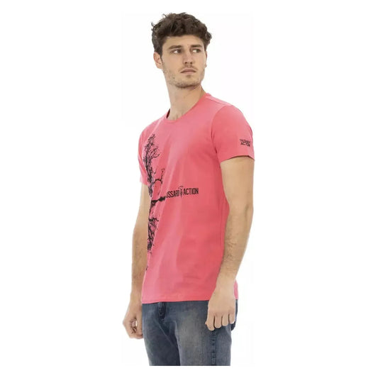 Trussardi Action | Pink Cotton T-Shirt  | McRichard Designer Brands