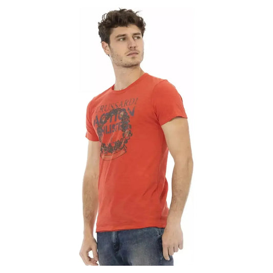 Trussardi Action | Red Cotton T-Shirt  | McRichard Designer Brands