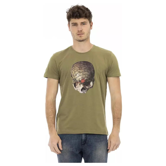 Trussardi Action | Green Cotton T-Shirt  | McRichard Designer Brands