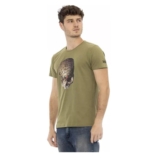 Trussardi Action | Green Cotton T-Shirt  | McRichard Designer Brands