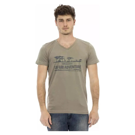Trussardi Action | Brown Cotton T-Shirt  | McRichard Designer Brands