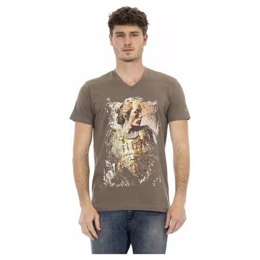 Trussardi Action | Brown Cotton T-Shirt  | McRichard Designer Brands