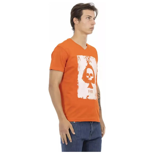 Trussardi Action | Orange Cotton T-Shirt  | McRichard Designer Brands