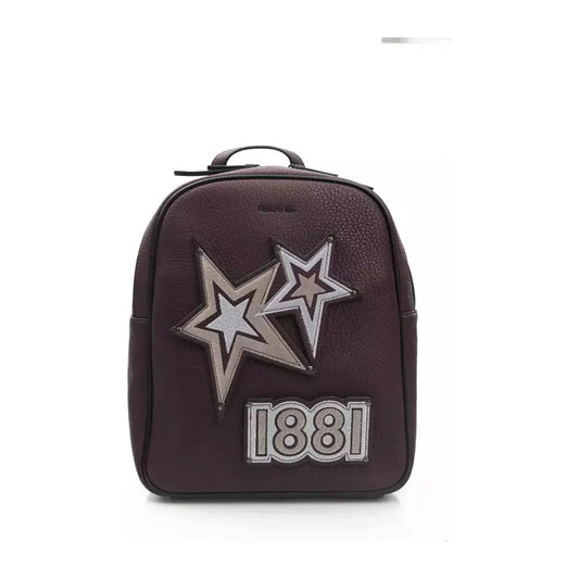 Cerruti 1881 | Red Polyurethane Backpack  | McRichard Designer Brands