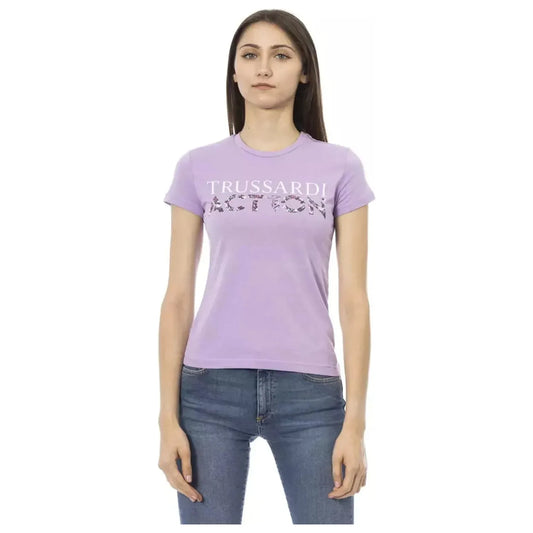 Trussardi Action | Violet Cotton Tops & T-Shirt  | McRichard Designer Brands