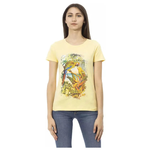 Trussardi Action | Yellow Cotton Tops & T-Shirt | 69.00 - McRichard Designer Brands