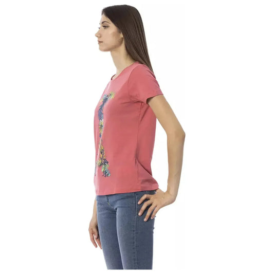 Trussardi Action | Fuchsia Cotton Tops & T-Shirt  | McRichard Designer Brands