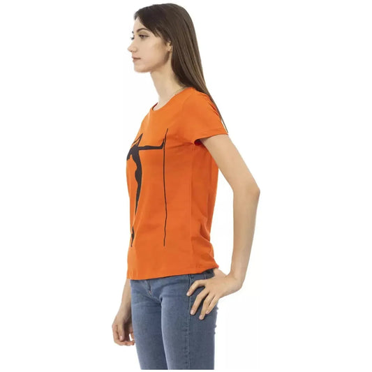 Trussardi Action | Orange Cotton Tops & T-Shirt  | McRichard Designer Brands