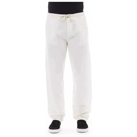 Baldinini Trend | White Cotton Jeans & Pant | McRichard Designer Brands