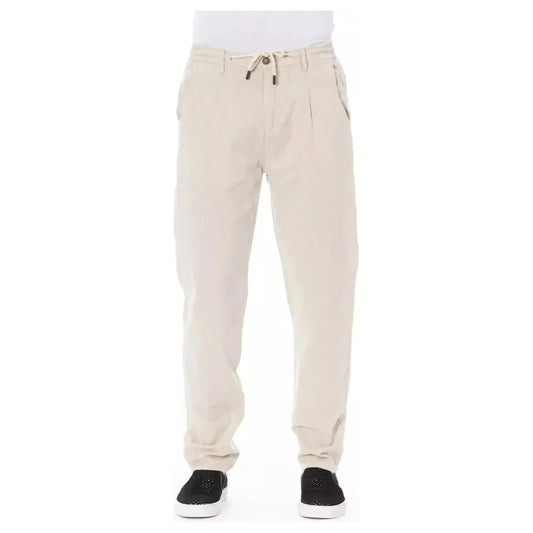 Baldinini Trend | Beige Cotton Jeans & Pant | McRichard Designer Brands
