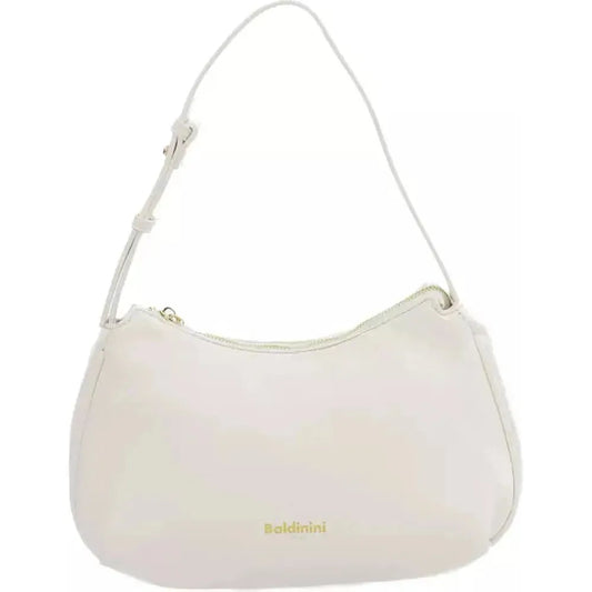 Baldinini Trend | White Polyurethane Shoulder Bag  | McRichard Designer Brands