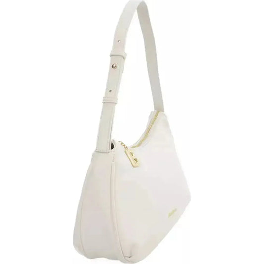 Baldinini Trend | White Polyurethane Shoulder Bag  | McRichard Designer Brands