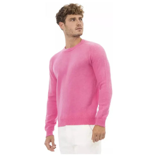 Alpha Studio | Pink LW Sweater | McRichard Designer Brands
