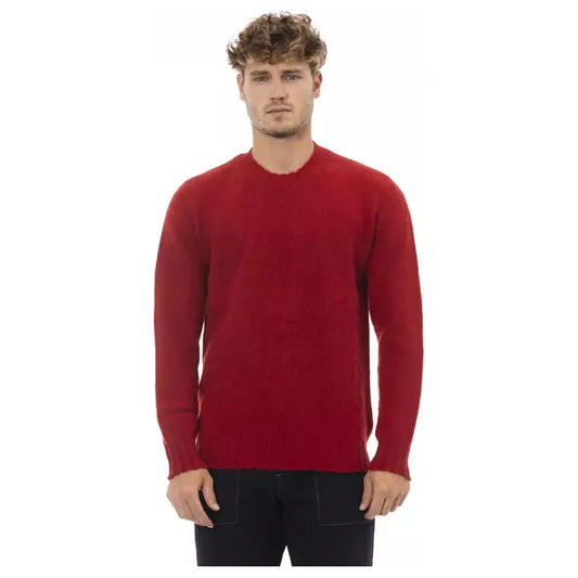Alpha Studio | Red Wool Sweater | McRichard Designer Brands