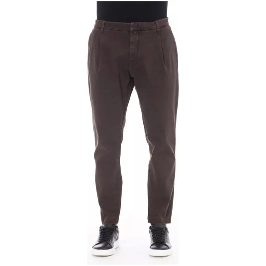 Distretto12 | Brown Cotton Jeans & Pant | McRichard Designer Brands