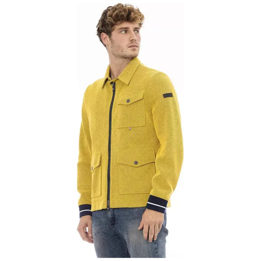 Distretto12 | Yellow Cotton Jacket | McRichard Designer Brands