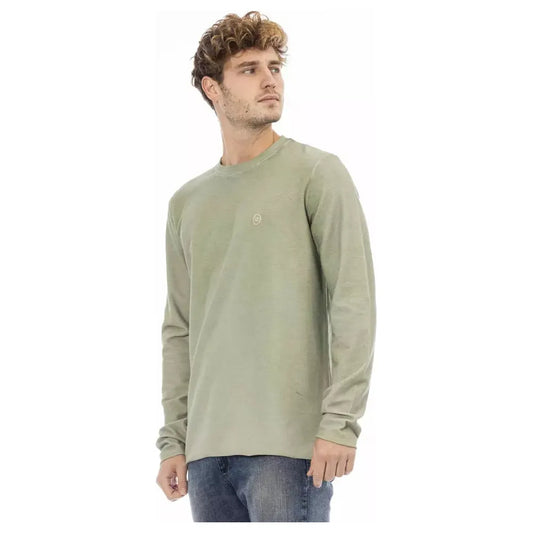 Distretto12 | Green Cotton Sweater | McRichard Designer Brands