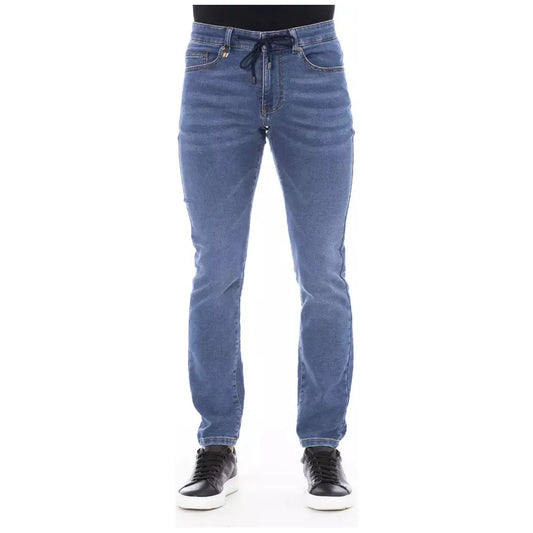 Distretto12 | Blue Cotton Jeans & Pant | McRichard Designer Brands