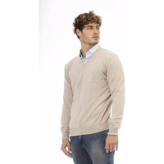 Sergio Tacchini | Beige Wool Sweater | McRichard Designer Brands