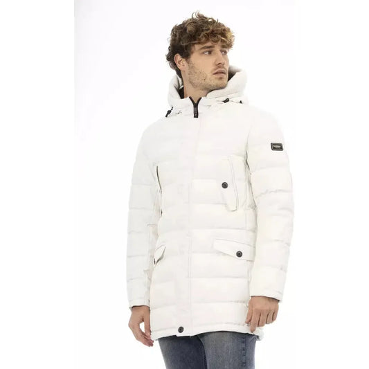 Baldinini Trend | White Polyester Jacket | McRichard Designer Brands