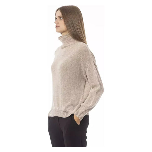 Baldinini Trend | Beige Viscose Sweater | McRichard Designer Brands