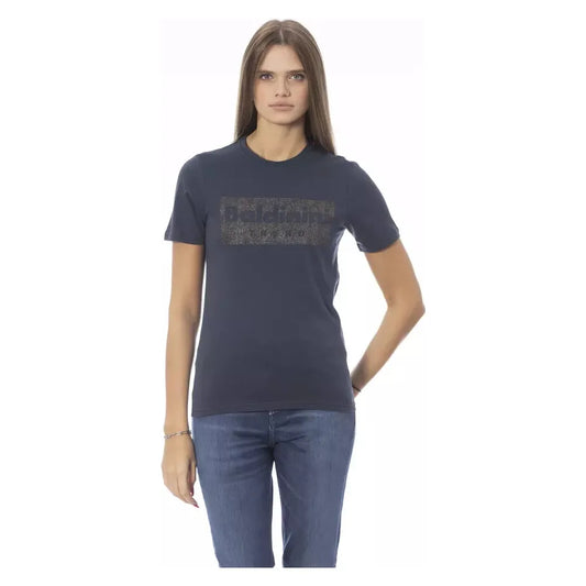 Baldinini Trend | Blue Cotton Tops & T-Shirt | McRichard Designer Brands