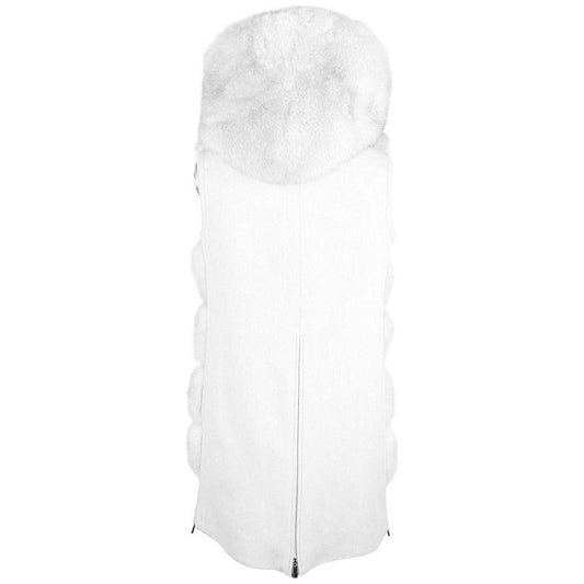 Made in Italy | White Wool Vergine Jackets & Coat | McRichard Designer Brands