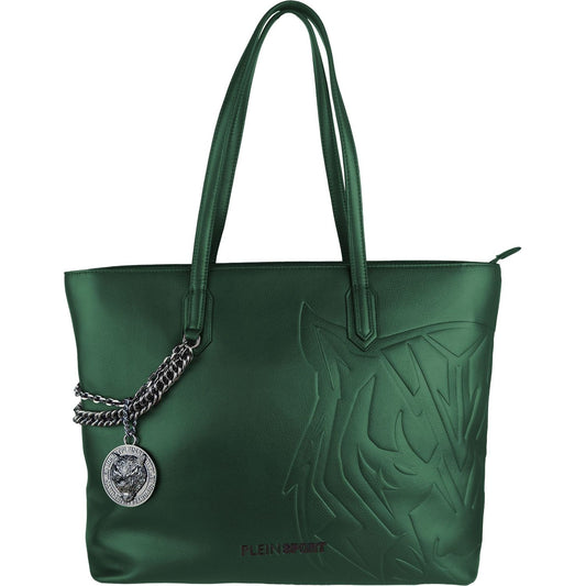 Plein Sport | Green Polyurethane Shoulder Bag | McRichard Designer Brands