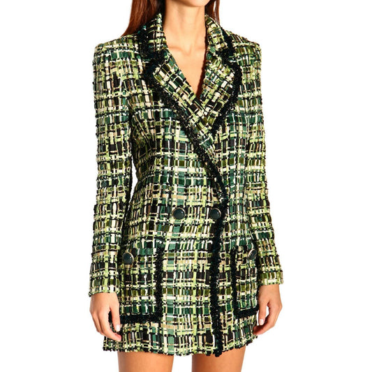 Elisabetta Franchi | Green Viscose Jackets & Coat  | McRichard Designer Brands