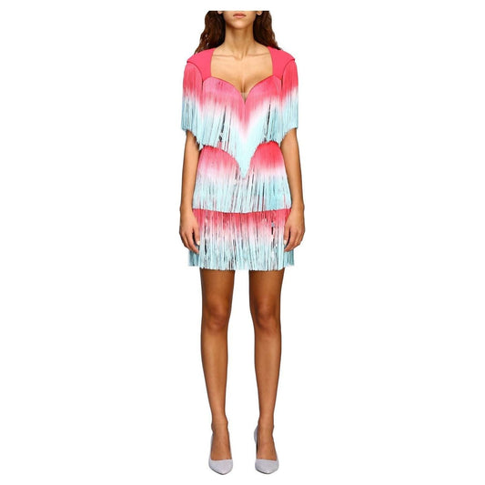 Elisabetta Franchi | Pink Polyester Dress  | McRichard Designer Brands