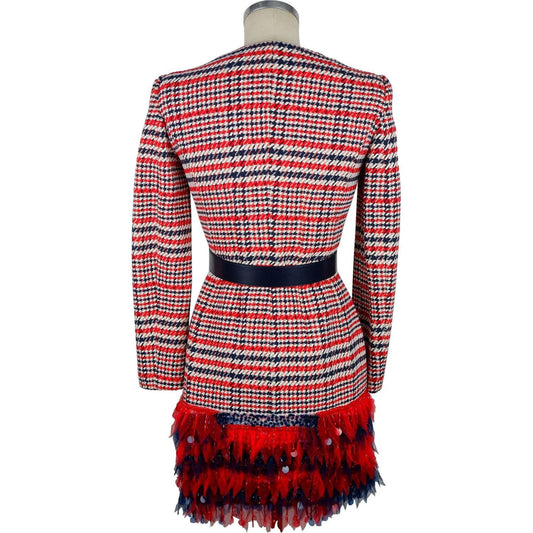 Elisabetta Franchi | Red Cotton Dress  | McRichard Designer Brands