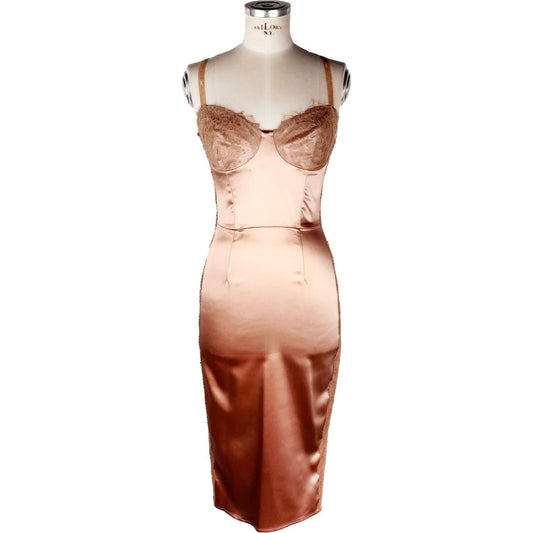 Elisabetta Franchi | Pink Acetate Dress  | McRichard Designer Brands