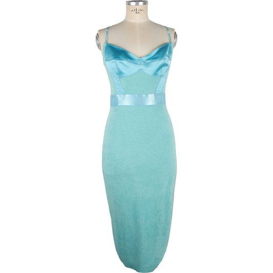 Elisabetta Franchi | Green Wool Dress  | McRichard Designer Brands