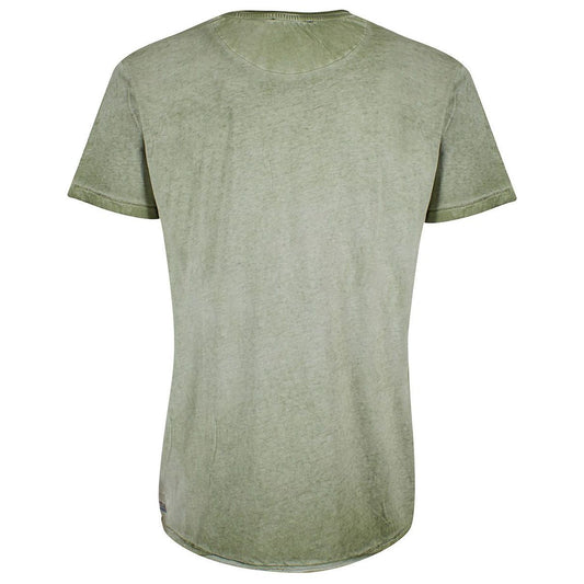 Yes Zee | Green Cotton T-Shirt | McRichard Designer Brands