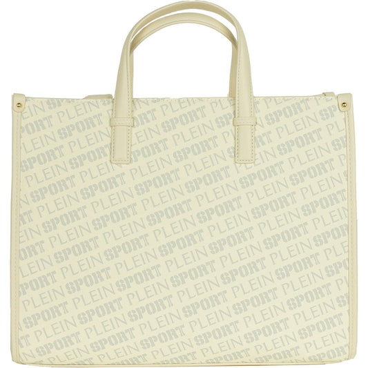 Plein Sport | White Polyamide Shoulder Bag  | McRichard Designer Brands