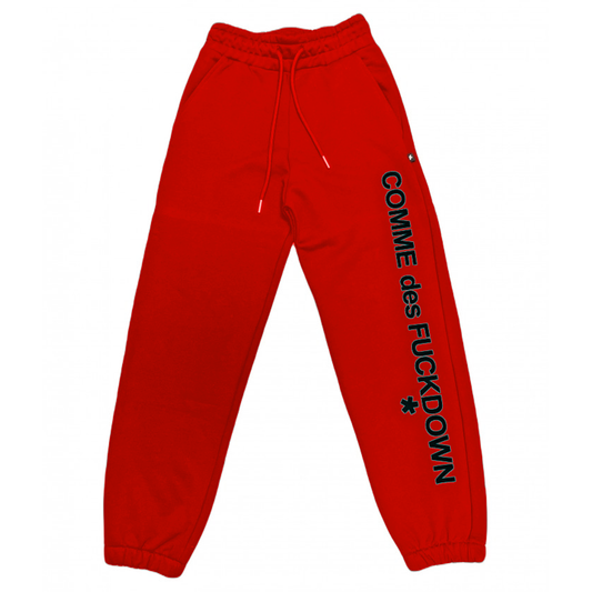Comme Des Fuckdown | Red Cotton Jeans & Pant  | McRichard Designer Brands