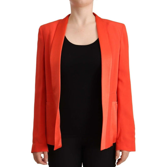 CO|TE | Orange Long Sleeves Acetate Blazer Pocket Overcoat Jacket  | McRichard Designer Brands
