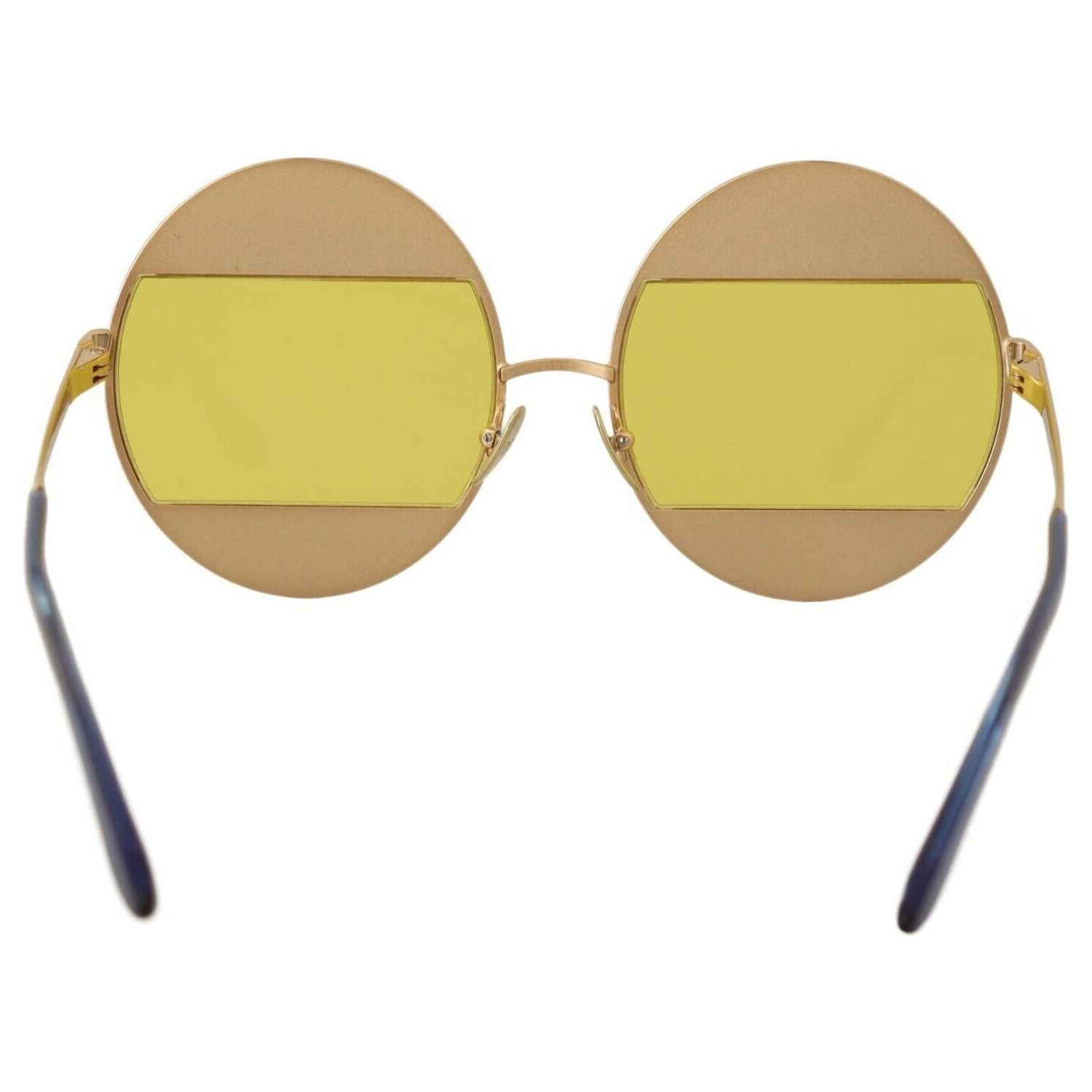 Dolce & Gabbana | Gold Oval Metal Crystals Shades Sunglasses WOMAN SUNGLASSES | McRichard Designer Brands