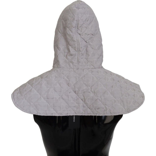Dolce & Gabbana | White Quilted Whole Head Wrap One Size Nylon Hat  | McRichard Designer Brands