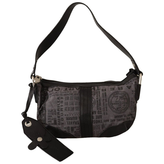 WAYFARER | Gray Printed Handbag Shoulder Purse Fabric Bag Shoulder Bag | McRichard Designer Brands