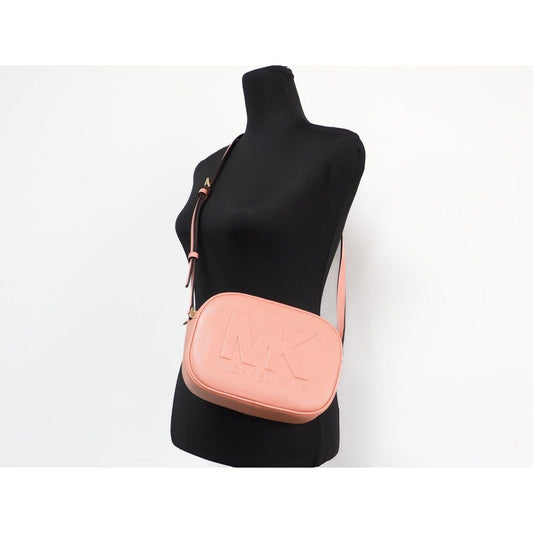 Michael Kors | Jet Set Travel Medium Sherbert Leather Oval Camera Crossbody Bag - McRichard Designer Brands