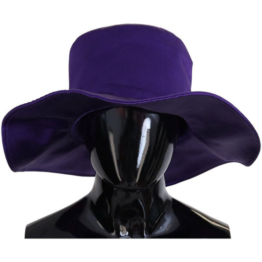 Dolce & Gabbana | Purple Silk Stretch Top Hat  | McRichard Designer Brands