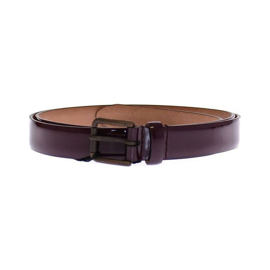 Dolce & Gabbana | Purple Leather Logo Cintura Gürtel Belt - McRichard Designer Brands