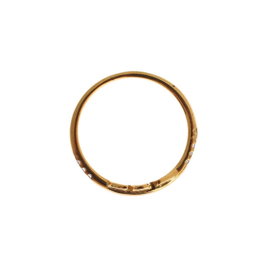 Nialaya | Gold Clear CZ 925 Silver Ring - McRichard Designer Brands
