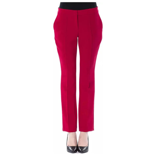 BYBLOS | Fuchsia Polyester Jeans & Pant | McRichard Designer Brands